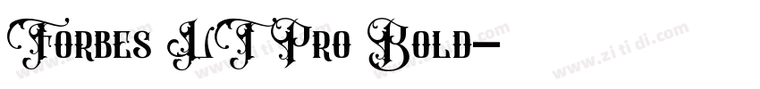 Forbes LT Pro Bold字体转换